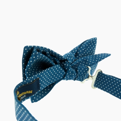 Nœud papillon Soie Venezia bleu moyen