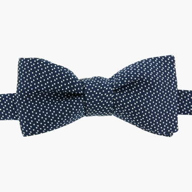 Navy blue Milano Silk bow tie