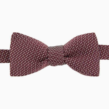 Burgundy Milano Silk bow tie