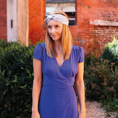 Headband Liberty Camille bleu outremer
