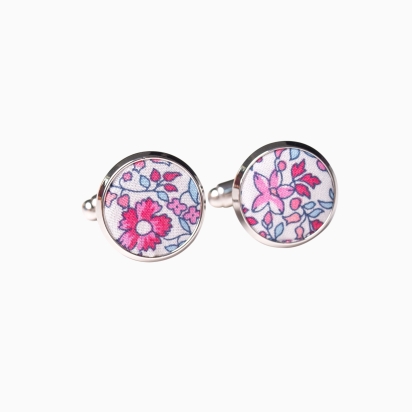 Boutons de manchette Liberty Katie & Millie hortensia 2