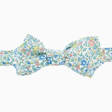 Sage green / apricot Katie & Millie Liberty bow tie