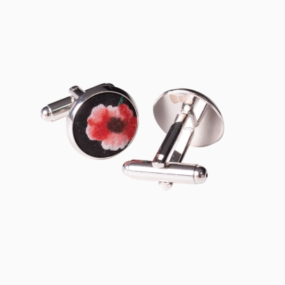 Red Poppy Cufflinks