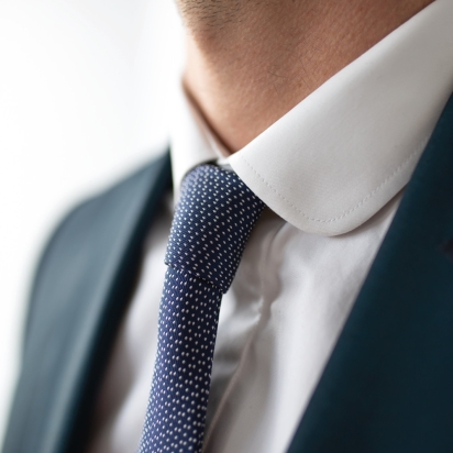 Navy blue Milano Silk Tie