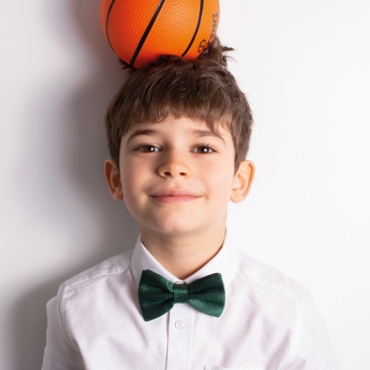 Green Silk Fiorenza Kid Bow Tie 2