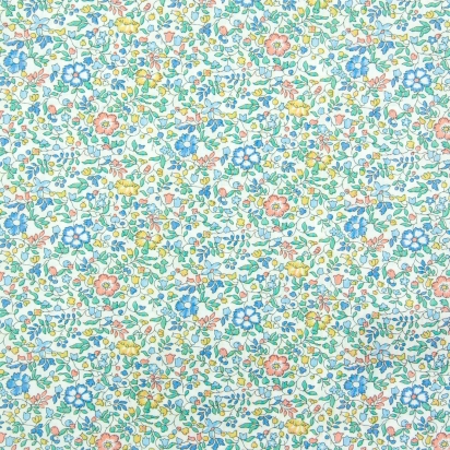 Tissu au mètre Liberty Katie & Millie vert sauge / abricot