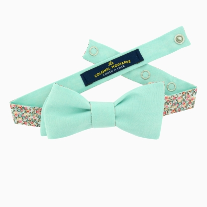 Mint / Liberty Peony Pepper Bow Tie