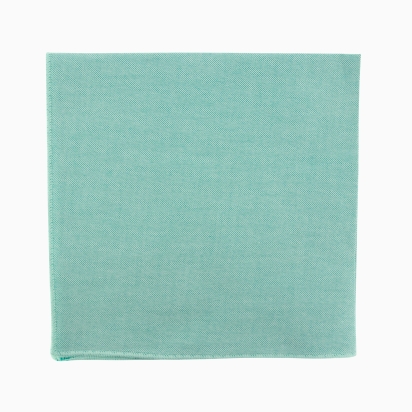 Green Oxford Pocket Square