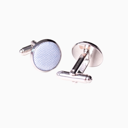 Sky blue Oxford Cufflinks