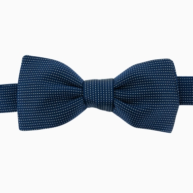 Midnight Blue Fiorenza Silk Bow Tie