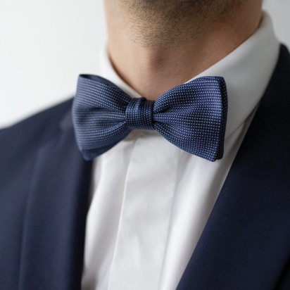 Noeud papillon Soie Fiorenza bleu nuit