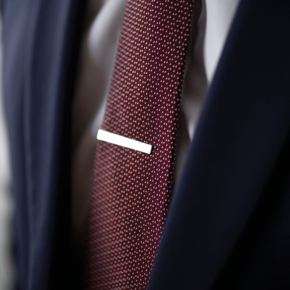 Silver Tie Clip 2