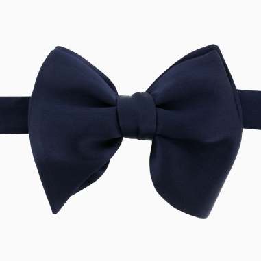 Navy Blue Silk Cocktail Bow tie