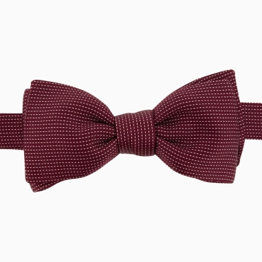 Burgundy Fiorenza Silk Bow Tie