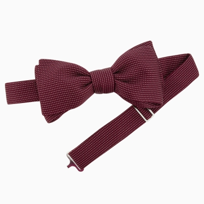 Burgundy Fiorenza Silk Bow Tie