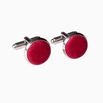 Boutons de manchette rouge cardinal 2
