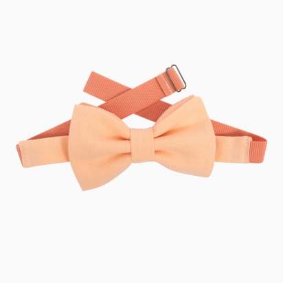 Nude Orange Kid's Bow Tie