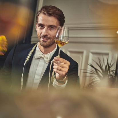 Nœud papillon Soie Champagne