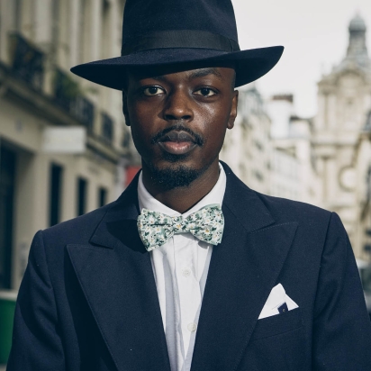 Liberty Green Marguerite Bow Tie