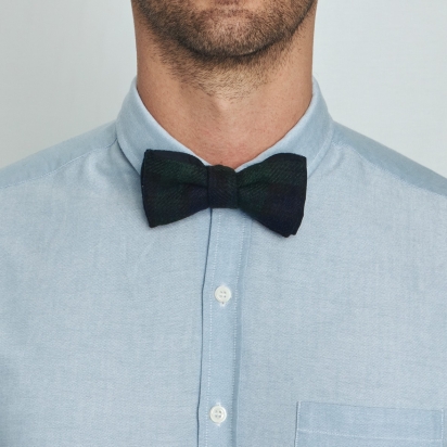 Nottingham Wool Slim Bow Tie 2