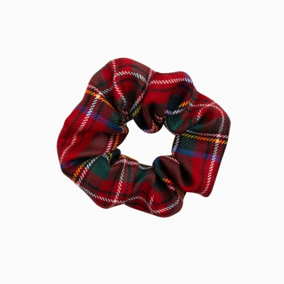 Chouchou Tartan Dickson rouge carmin