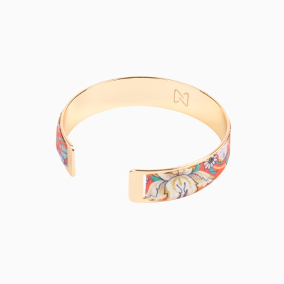Bracelet laiton doré - Soie Liberty...