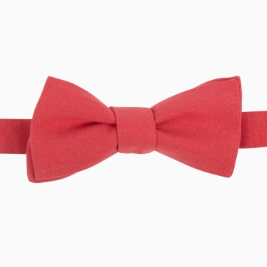 Sandalwood Red Slim Bow Tie