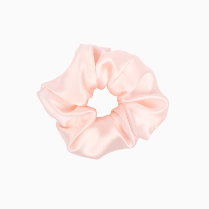 Pale Pink Silk Scrunchie