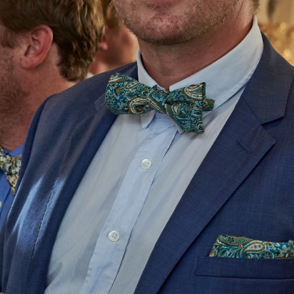 Liberty Teal Lee Manor Bow Tie 2