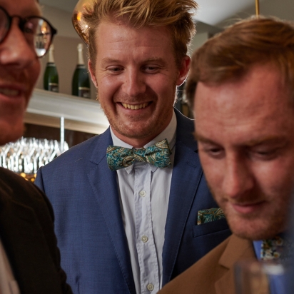 Liberty Teal Lee Manor Bow Tie