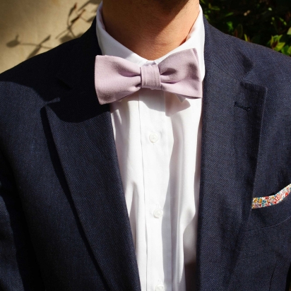 Noeud papillon Lilas 2