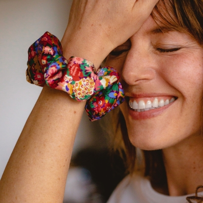 Liberty Pink Thorpeness Silk Scrunchie