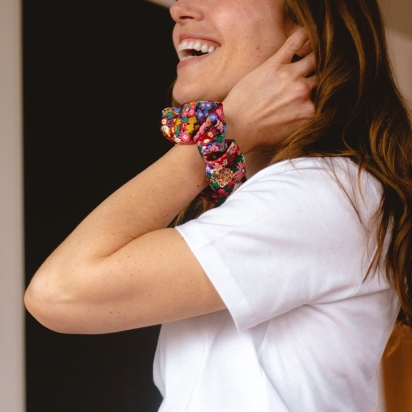 Liberty Pink Thorpeness Silk Scrunchie