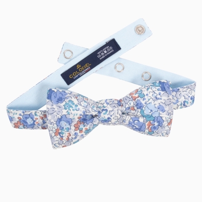 Noeud papillon Liberty Claire Aude bleu