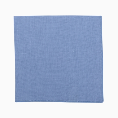Cornflower Blue Linen Pocket Square