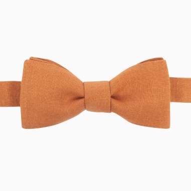 Saffron Linen Bow Tie