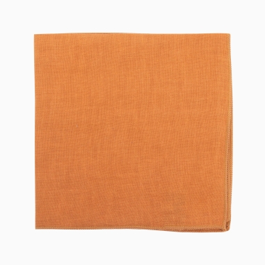 Saffron Linen Pocket Square