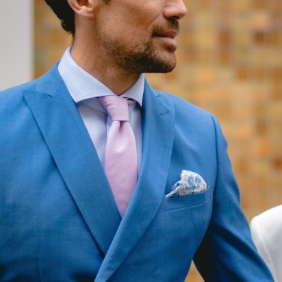 Liberty Blue Claire Aude Pocket Square 2