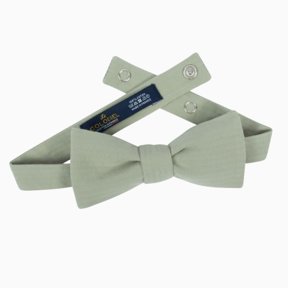 Agave Seersucker Bow Tie