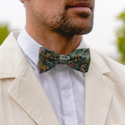 Noeud papillon Liberty Havana vert 2