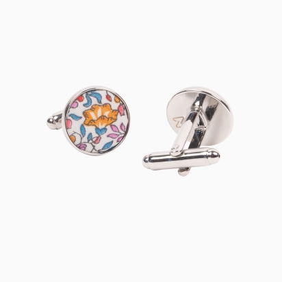 Boutons de manchette Liberty Katie & Millie bleu rose