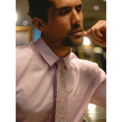 Liberty Blue Pink Katie & Millie Tie