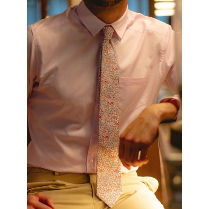 Liberty Blue Pink Katie & Millie Tie