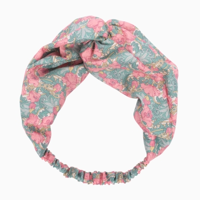 Headband Liberty Clementina rose vert