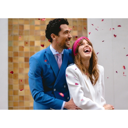 Fuchsia Linen Headband