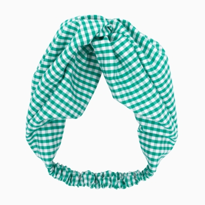 Headband Vichy vert