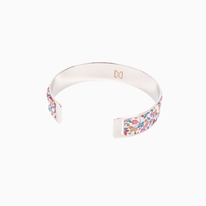 Bracelet laiton argenté - Liberty Katie & Millie bleu rose 2