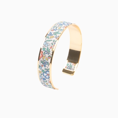 Bracelet laiton doré - Liberty Katie & Millie vert sauge...