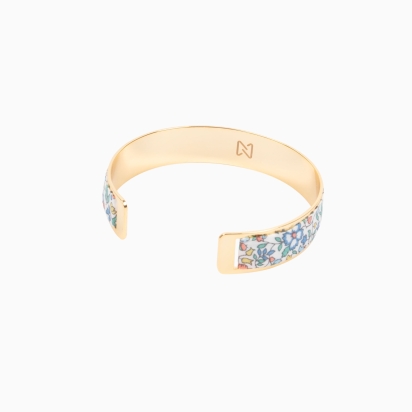 Liberty Sage Green Apricot Katie & Millie Bracelet - Gold 2