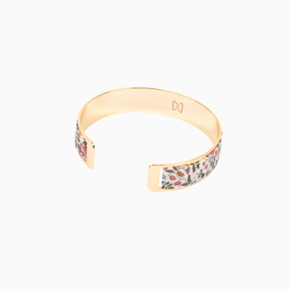 Bracelet laiton doré - Liberty Katie & Millie vanille ambre 2